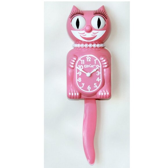 RETIRED Urban Outfitters Strawberry Ice Pink Lady Kit-Cat Clock - Picture 2 of 5